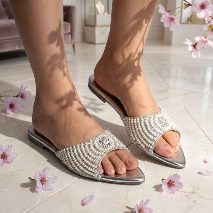 Women's Pearl Flats | REGALLO